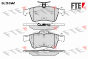 BL2665A1 Sada brzdových destiček, kotoučová brzda FTE