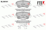 BL2681A1 Sada brzdových destiček, kotoučová brzda FTE