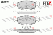 BL2684A1 Sada brzdových destiček, kotoučová brzda FTE