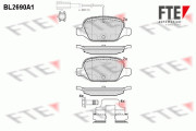 9010920 Sada brzdových destiček, kotoučová brzda FTE