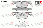 9010927 Sada brzdových destiček, kotoučová brzda FTE