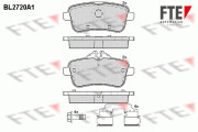 BL2720A1 Sada brzdových destiček, kotoučová brzda FTE