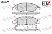 BL2722A1 Sada brzdových destiček, kotoučová brzda FTE