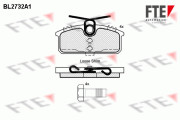 BL2732A1 Sada brzdových destiček, kotoučová brzda FTE