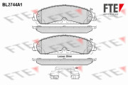 BL2744A1 Sada brzdových destiček, kotoučová brzda FTE