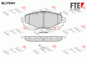 9010972 Sada brzdových destiček, kotoučová brzda FTE