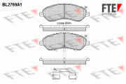 BL2769A1 Sada brzdových destiček, kotoučová brzda FTE
