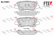 BL2790A1 Sada brzdových destiček, kotoučová brzda FTE