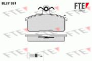 BL2818B1 Sada brzdových destiček, kotoučová brzda FTE