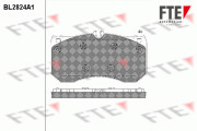 BL2824A1 Sada brzdových destiček, kotoučová brzda FTE