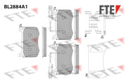 9011124 Sada brzdových destiček, kotoučová brzda FTE