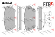 BL2887A1 Sada brzdových destiček, kotoučová brzda FTE