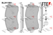 BL2915B1 Sada brzdových destiček, kotoučová brzda FTE