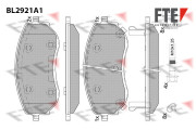 9011164 Sada brzdových destiček, kotoučová brzda FTE