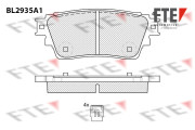 BL2935A1 Sada brzdových destiček, kotoučová brzda FTE