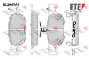 BL2947A1 Sada brzdových destiček, kotoučová brzda FTE