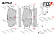 BL2948A1 Sada brzdových destiček, kotoučová brzda FTE