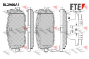 BL2960A1 Sada brzdových destiček, kotoučová brzda FTE