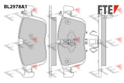 BL2978A1 Sada brzdových destiček, kotoučová brzda FTE