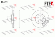 BS4779 Brzdový kotouč FTE