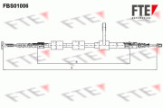 FBS01006 Tažné lanko, parkovací brzda FTE