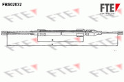 FBS02032 Tažné lanko, parkovací brzda FTE