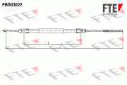 FBS03022 Tažné lanko, parkovací brzda FTE