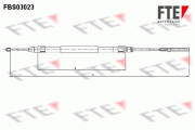 FBS03023 Tažné lanko, parkovací brzda FTE