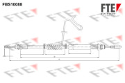 FBS10088 Tažné lanko, parkovací brzda FTE