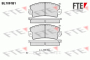 BL1061B1 FTE sada brzdových platničiek kotúčovej brzdy BL1061B1 FTE