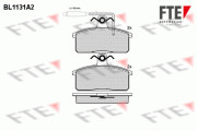 BL1131A2 FTE sada brzdových platničiek kotúčovej brzdy BL1131A2 FTE