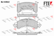 BL1430U2 Sada brzdových destiček, kotoučová brzda FTE