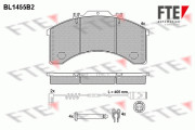 BL1455B2 FTE sada brzdových platničiek kotúčovej brzdy BL1455B2 FTE