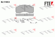 BL1749C4 FTE sada brzdových platničiek kotúčovej brzdy BL1749C4 FTE