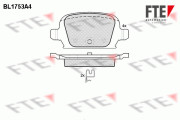 9010334 Sada brzdových destiček, kotoučová brzda FTE