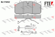 BL1758G2 FTE sada brzdových platničiek kotúčovej brzdy BL1758G2 FTE