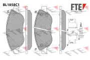 9011085 FTE sada brzdových platničiek kotúčovej brzdy 9011085 FTE