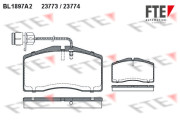 BL1897A2 FTE sada brzdových platničiek kotúčovej brzdy BL1897A2 FTE