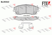 BL2032U2 FTE sada brzdových platničiek kotúčovej brzdy BL2032U2 FTE