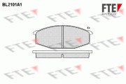 BL2101A1 Sada brzdových destiček, kotoučová brzda FTE