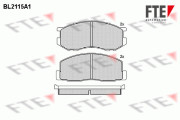 BL2115A1 FTE sada brzdových platničiek kotúčovej brzdy BL2115A1 FTE