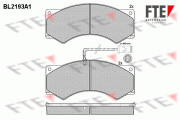 BL2193A1 Sada brzdových destiček, kotoučová brzda FTE