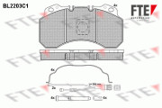 BL2203C1 FTE sada brzdových platničiek kotúčovej brzdy BL2203C1 FTE