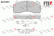 BL2219C1 FTE sada brzdových platničiek kotúčovej brzdy BL2219C1 FTE