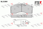 BL2220B1 Sada brzdových destiček, kotoučová brzda FTE