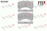 9500077 FTE sada brzdových platničiek kotúčovej brzdy 9500077 FTE