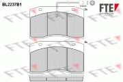 BL2237B1 Sada brzdových destiček, kotoučová brzda FTE