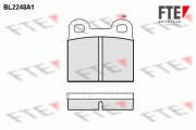 BL2248A1 Sada brzdových destiček, kotoučová brzda FTE