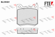 BL2263A1 Sada brzdových destiček, kotoučová brzda FTE