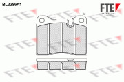 BL2286A1 FTE sada brzdových platničiek kotúčovej brzdy BL2286A1 FTE